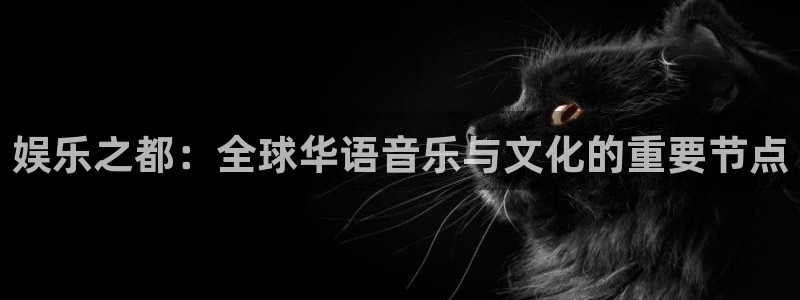 尊龙凯时中国官网入口下载最新版：娱乐之都：全球华语音乐与文化的重要节点