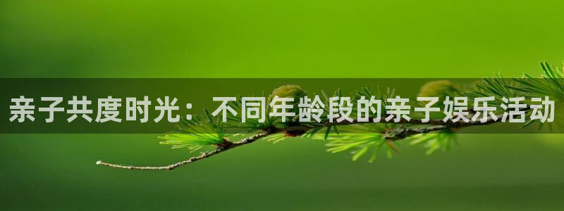 ag·尊龙官方网站入口：亲子共度时光：不同年龄段的亲子娱乐活动