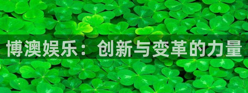 尊龙凯时人生就是博官网：博澳娱乐：创新与变革的力量